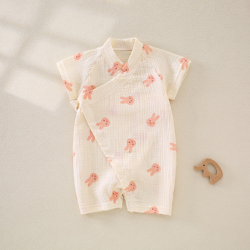 Yukata Style Baby Summer Wrap Lightweight Cute Jumpsuit