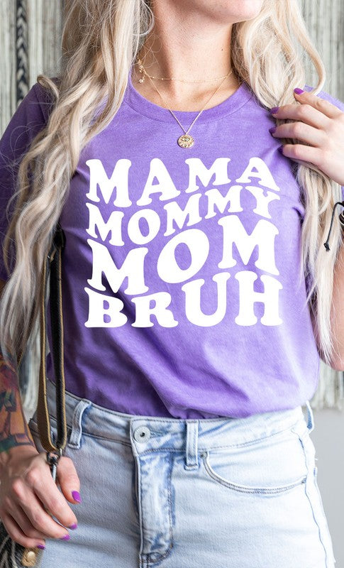 Mama Mommy Mom Bruh Graphic Tee PLUS