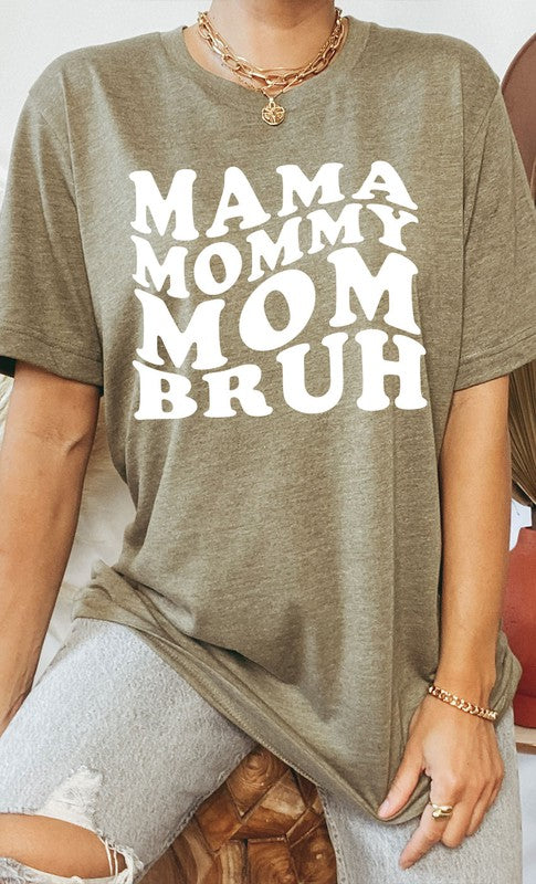 Mama Mommy Mom Bruh Graphic Tee PLUS