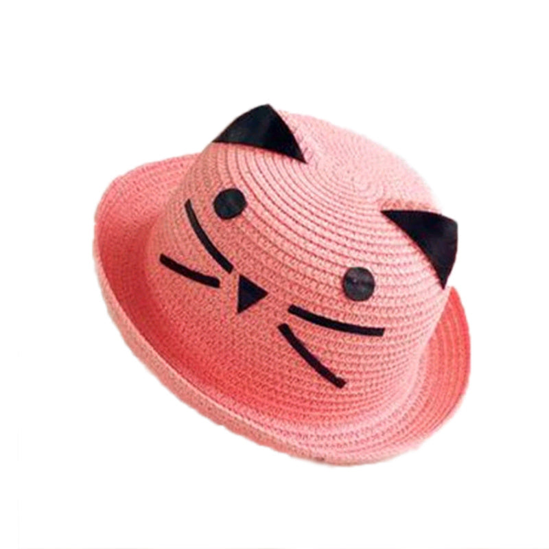 Kitty Ears Children's Woven Straw hat