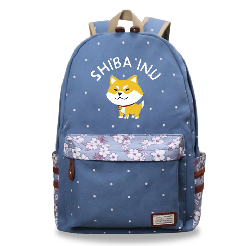 Cute pet Shiba Inu cute pattern printed backpack