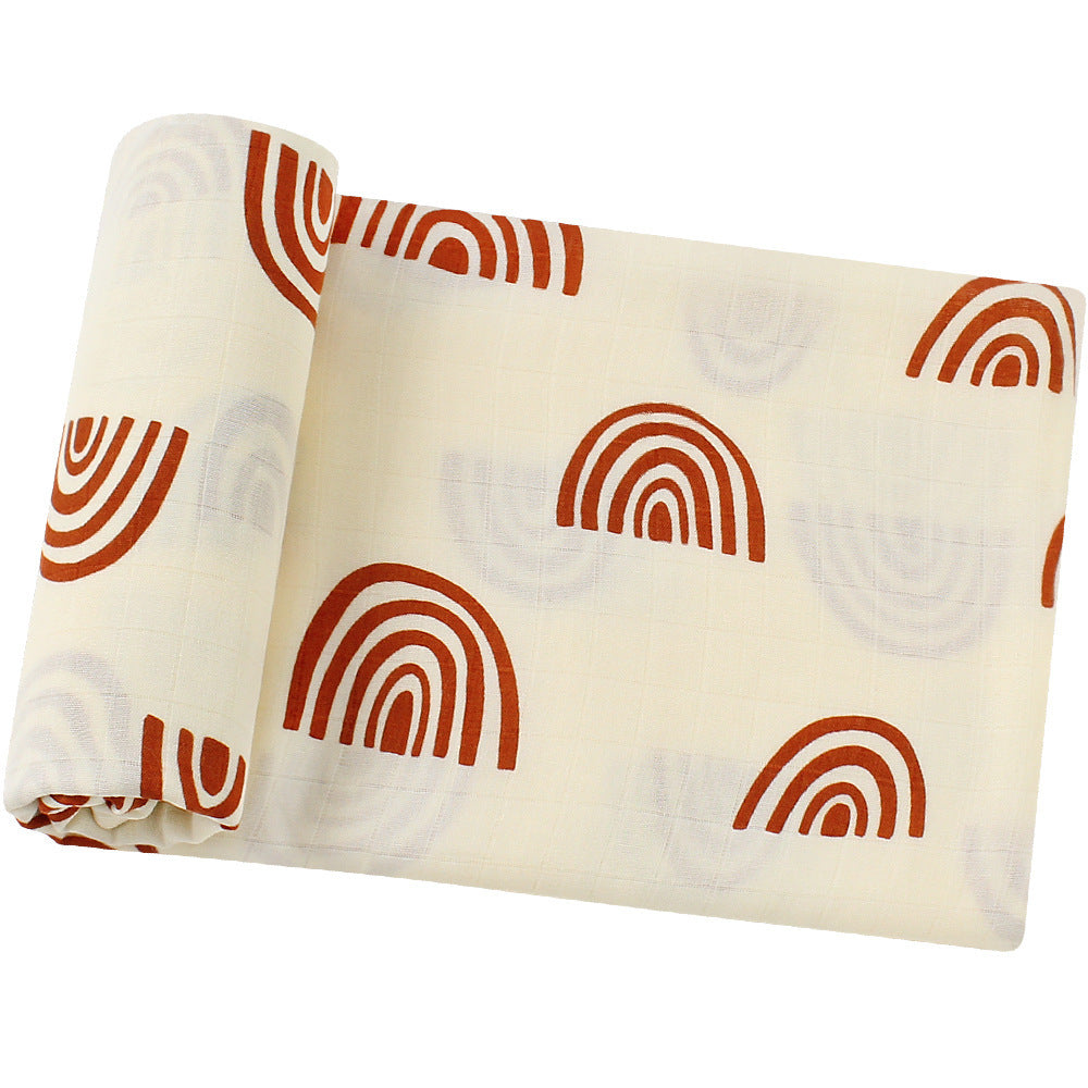 Baby Bamboo Cotton Gauze Swaddle and Receiving Blanket