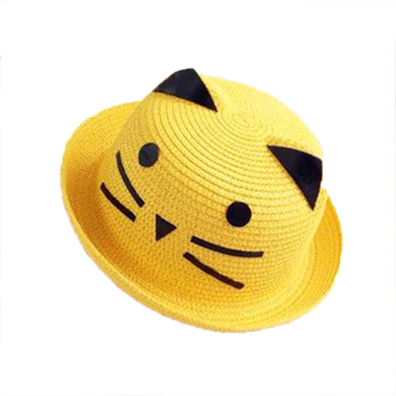 Kitty Ears Children's Woven Straw hat