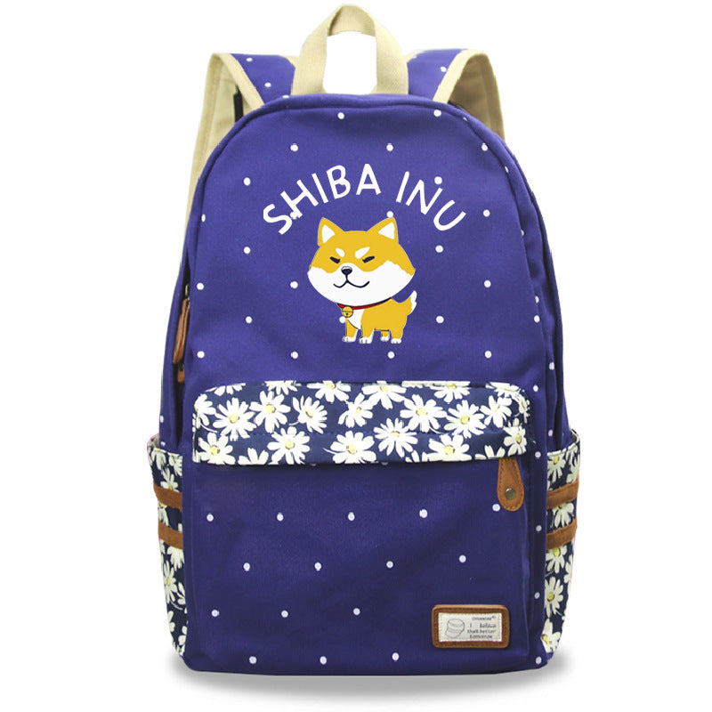 Cute pet Shiba Inu cute pattern printed backpack