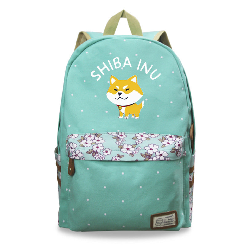 Cute pet Shiba Inu cute pattern printed backpack