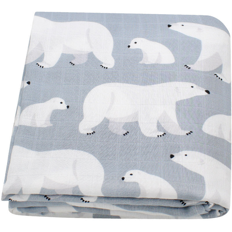 Baby Bamboo Cotton Gauze Swaddle and Receiving Blanket
