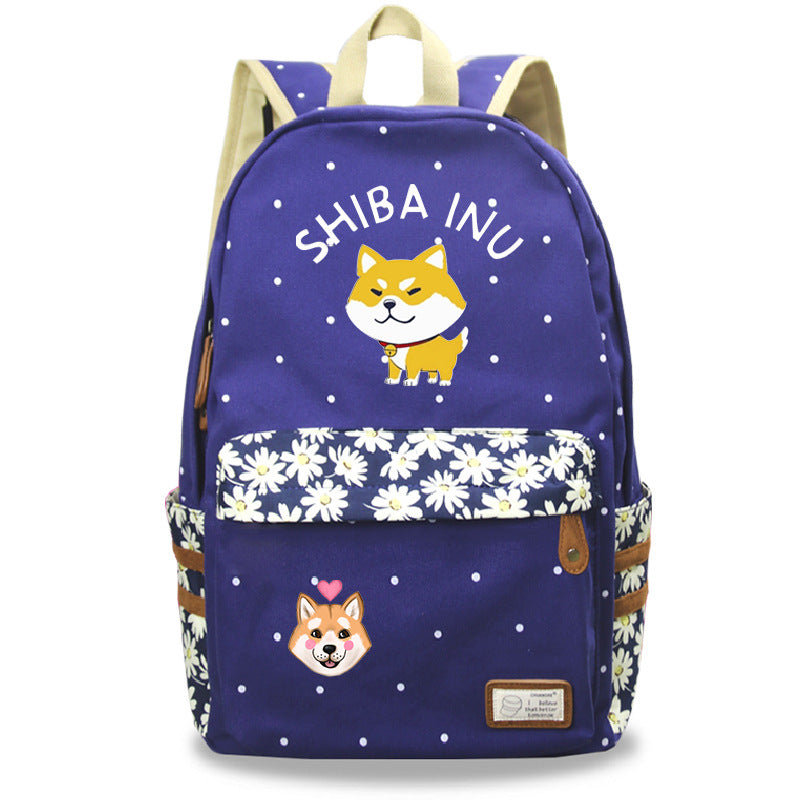 Cute pet Shiba Inu cute pattern printed backpack