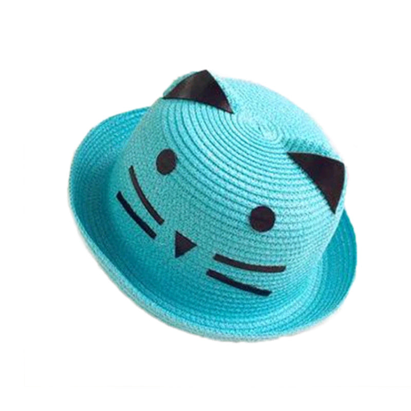 Kitty Ears Children's Woven Straw hat