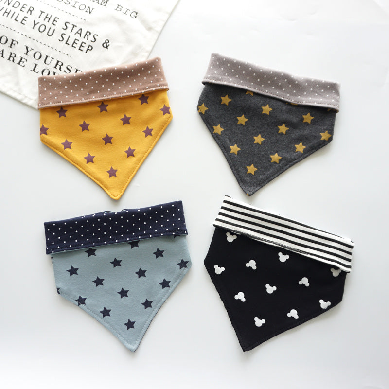 Cotton Triangle Saliva Bib Towel