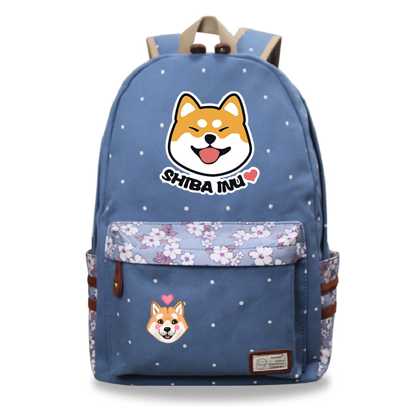 Cute pet Shiba Inu cute pattern printed backpack