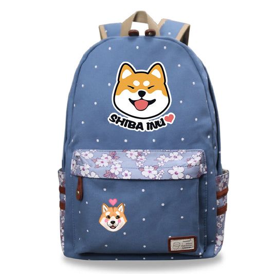 Cute pet Shiba Inu cute pattern printed backpack