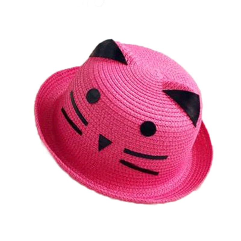 Kitty Ears Children's Woven Straw hat