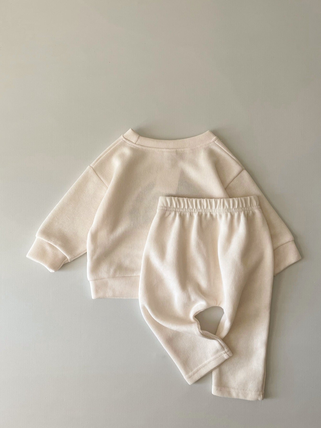 Alphabet Embroidered Baby Long Sleeve Two-piece Suit Set