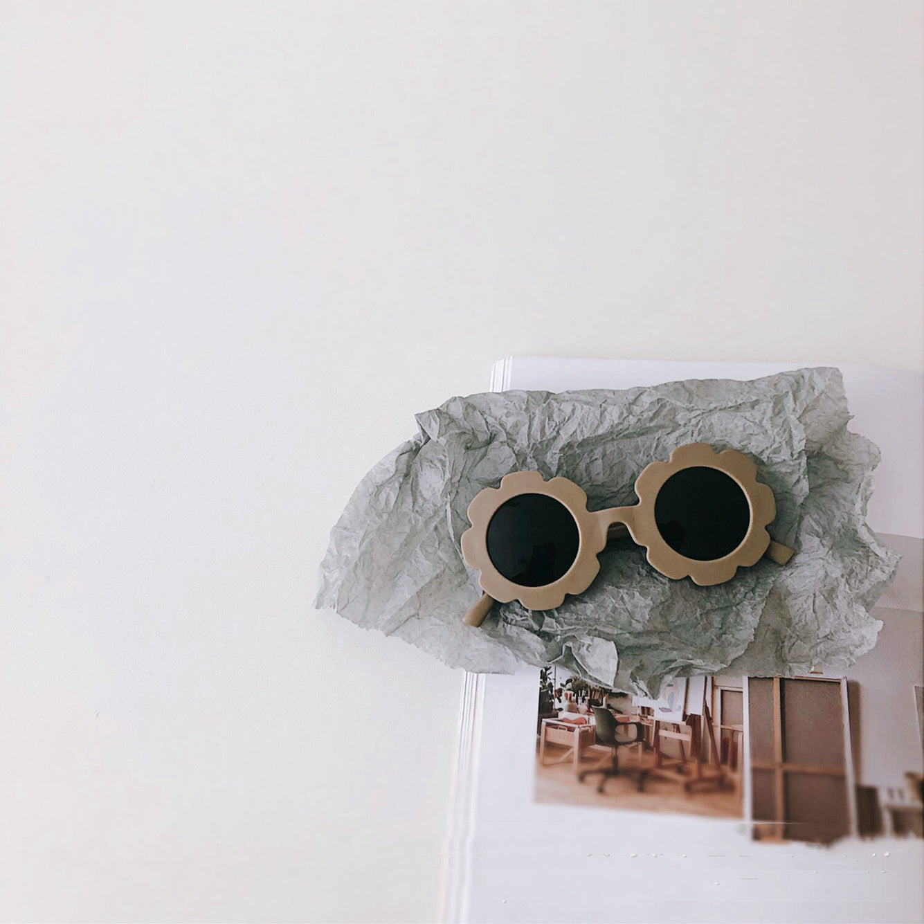 Trendy Boys And Girls Baby Sunscreen Prince Mirror Sunglasses