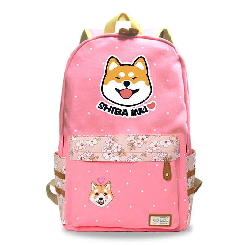 Cute pet Shiba Inu cute pattern printed backpack