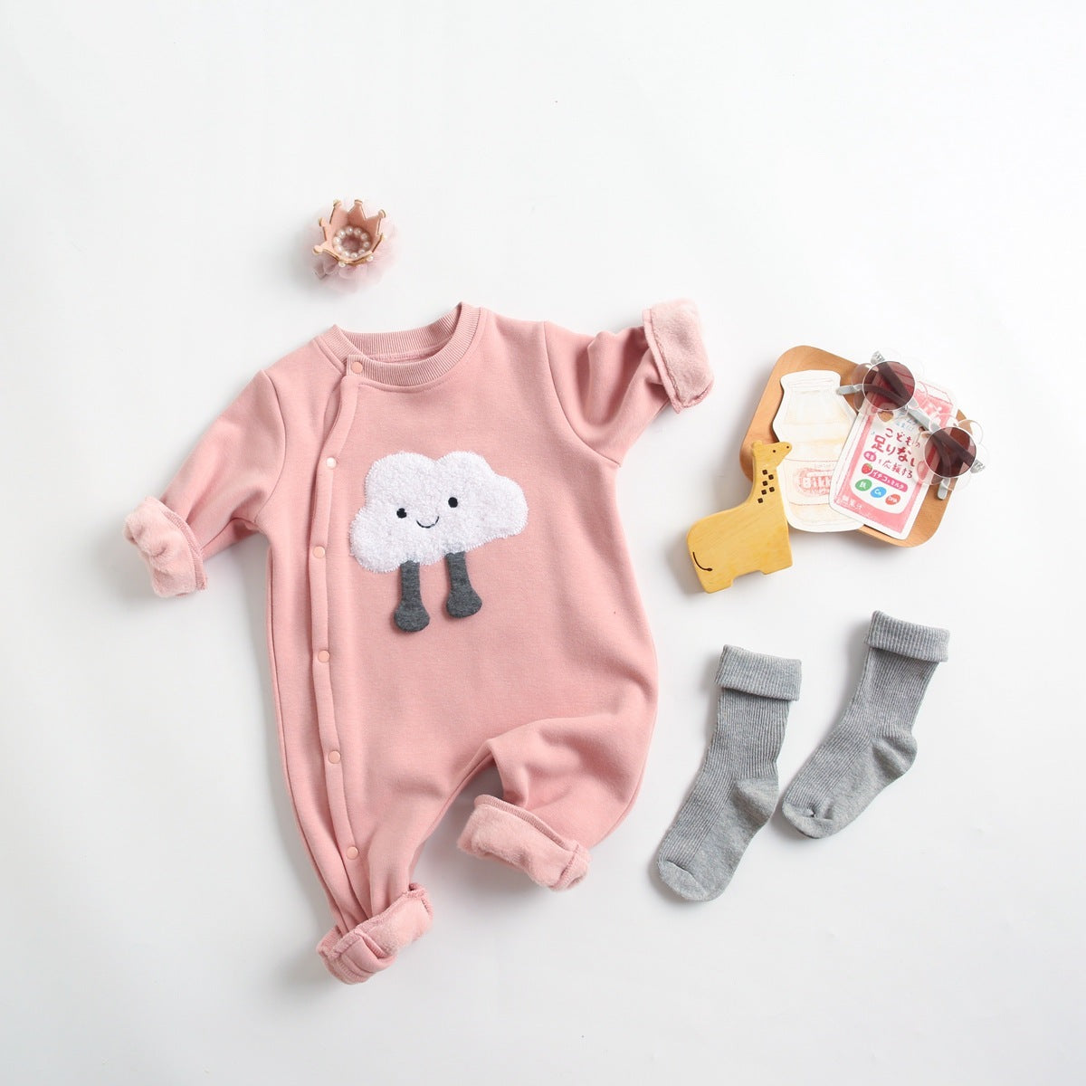 Cute Cartoon Baby Jumpsuit Autumn And Winter