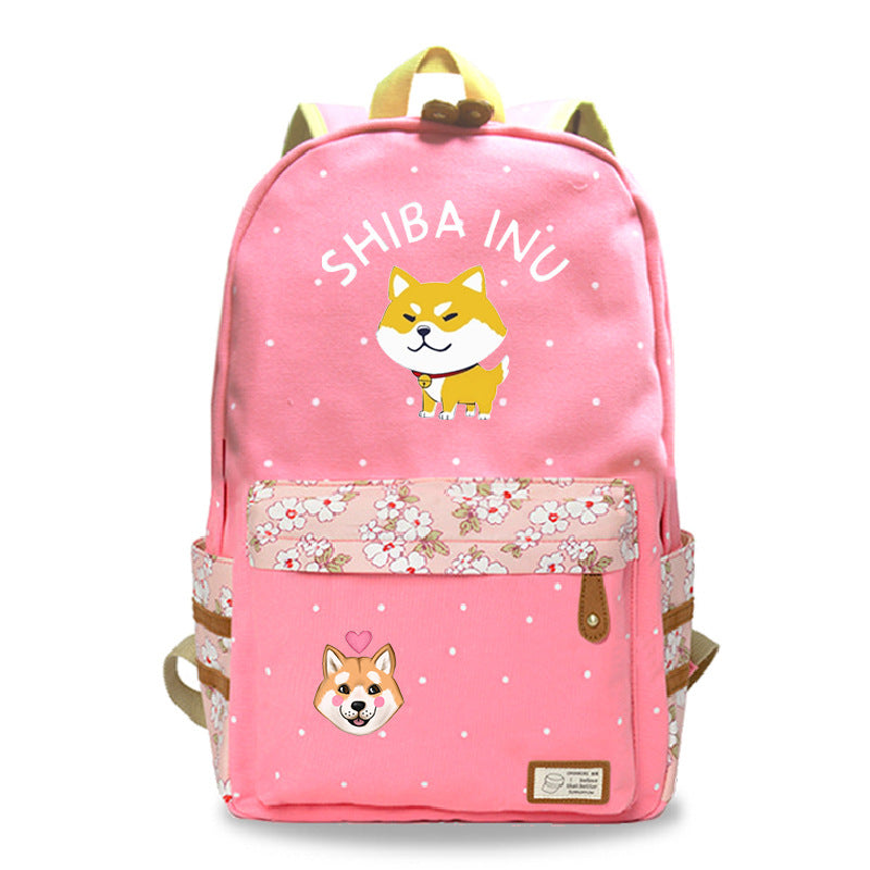 Cute pet Shiba Inu cute pattern printed backpack