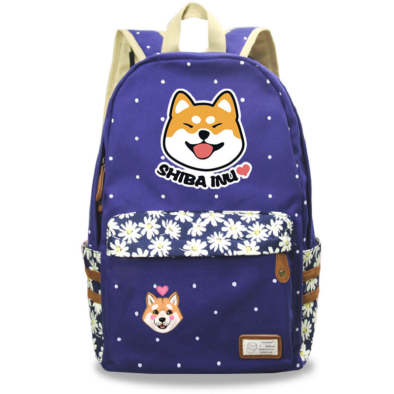 Cute pet Shiba Inu cute pattern printed backpack