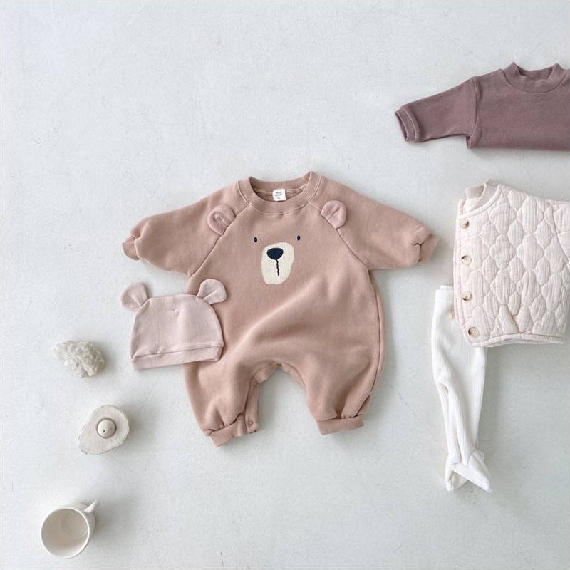 Children's Cartoon Bear Bodysuit