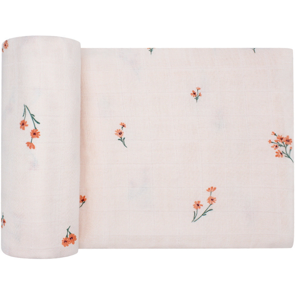 Baby Bamboo Cotton Gauze Swaddle and Receiving Blanket