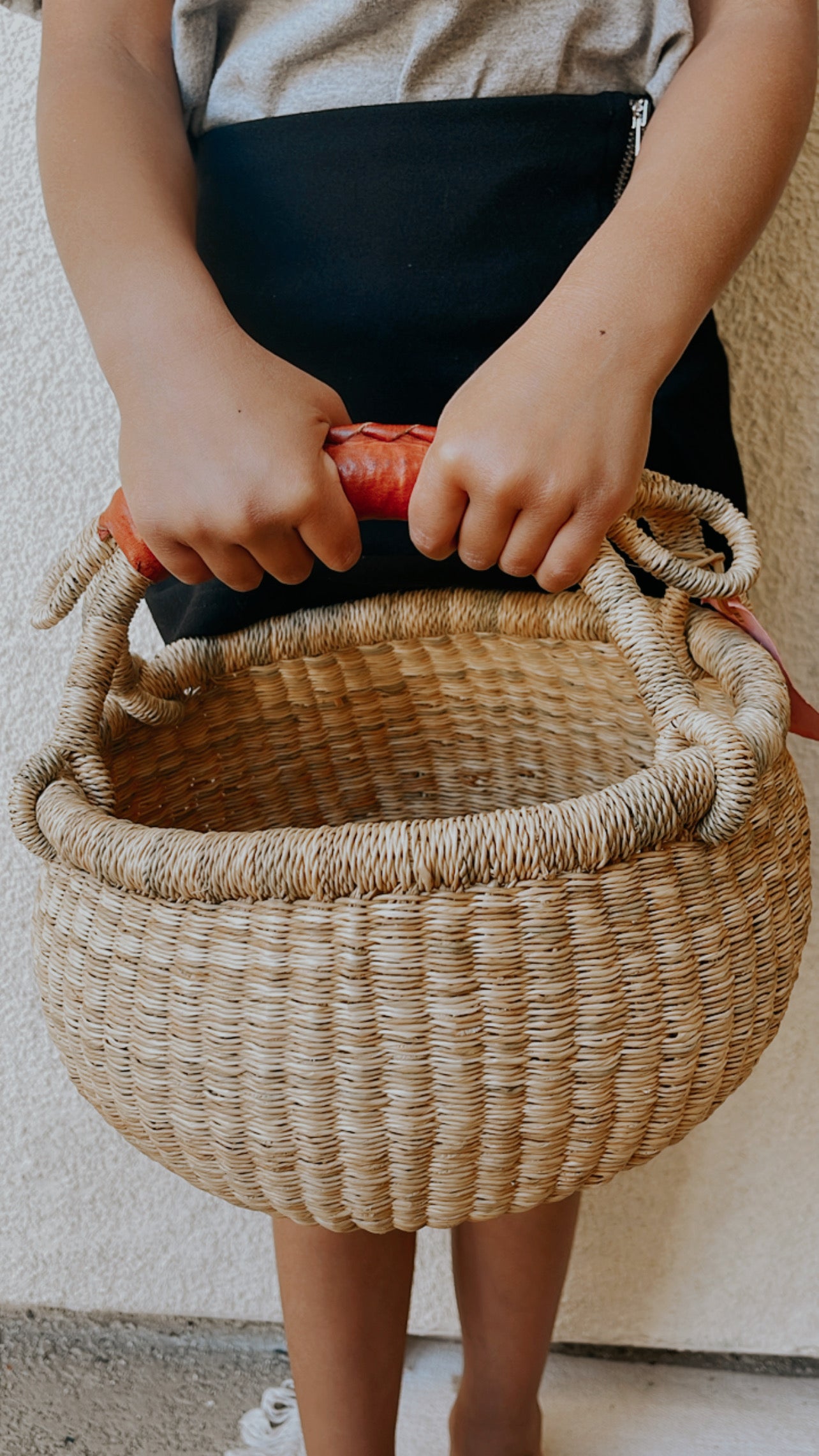 Dye Free Woven Handcrafted Children's Basket