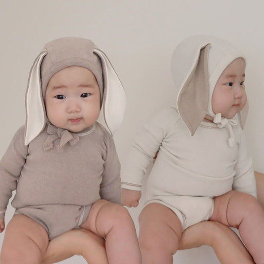Baby Bunny Ears Bellyband Triangle Jumpsuit Trousers Suit