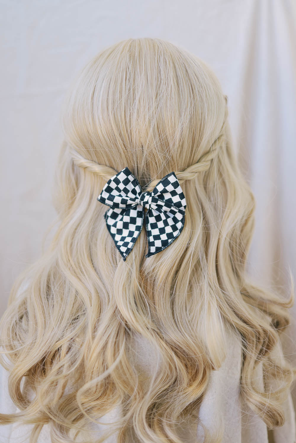 Checkered Kids fashion bow