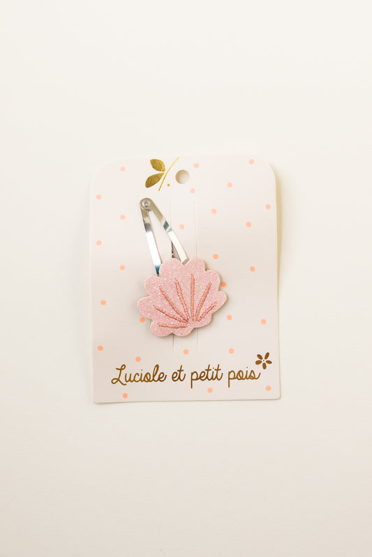 Blush Sea Shell Hair Clip
