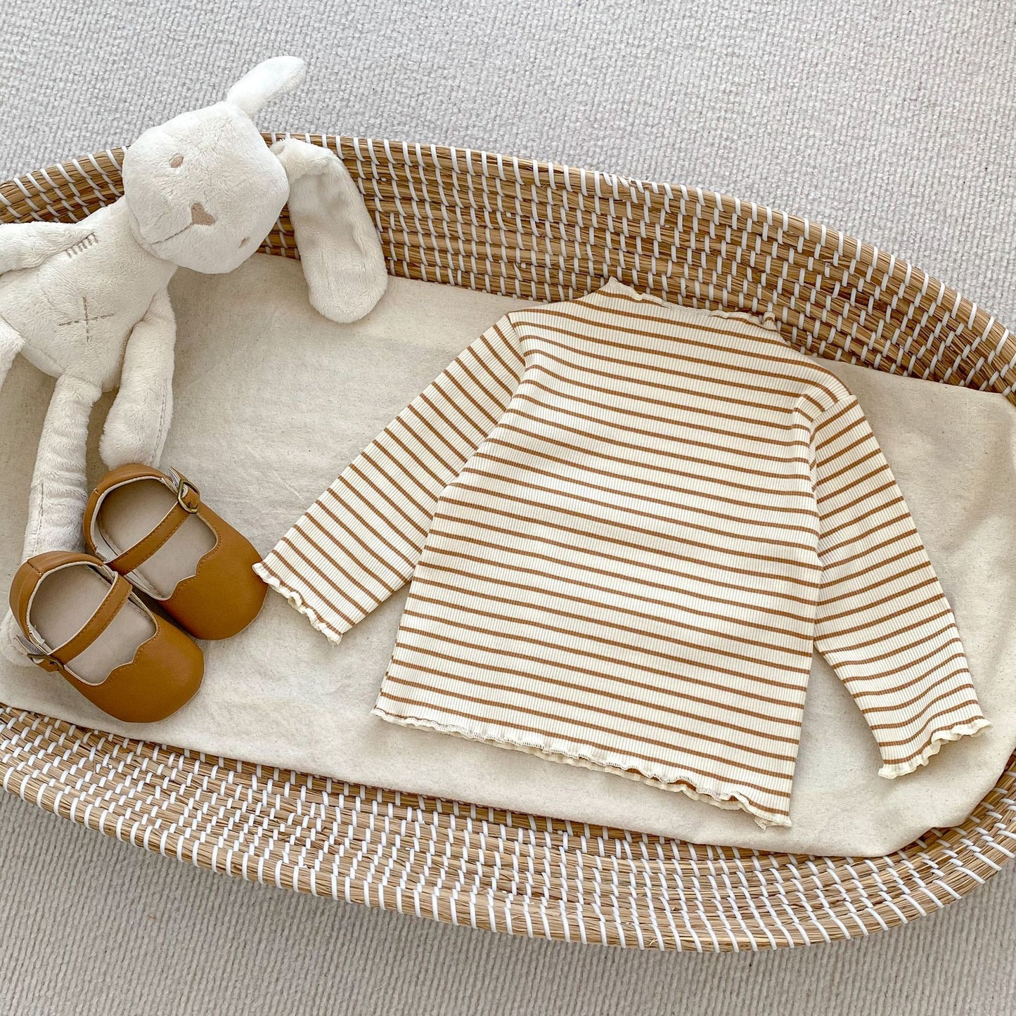 Minimal Modern Cottage Long Sleeve High Neck Tee