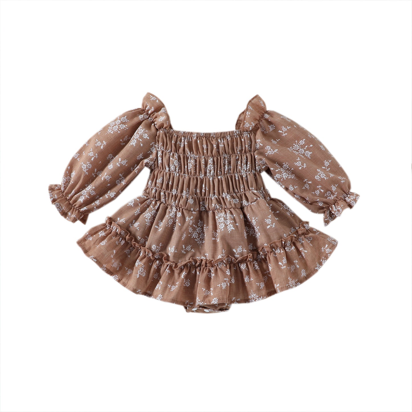 Autumn Floral Harvest Baby Girl Romper