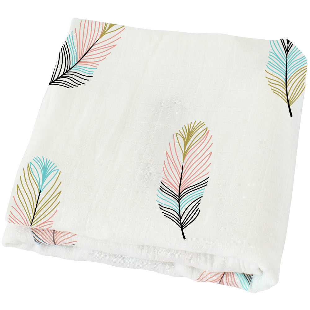 Baby Bamboo Cotton Gauze Swaddle and Receiving Blanket