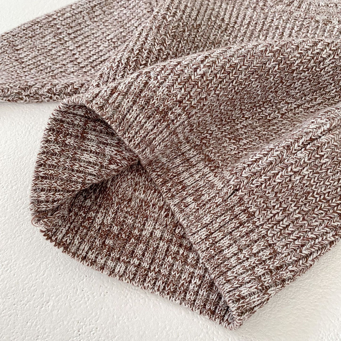 3 Piece Knit Baby Pull over sweater with matching Baby bloomer and Beanie