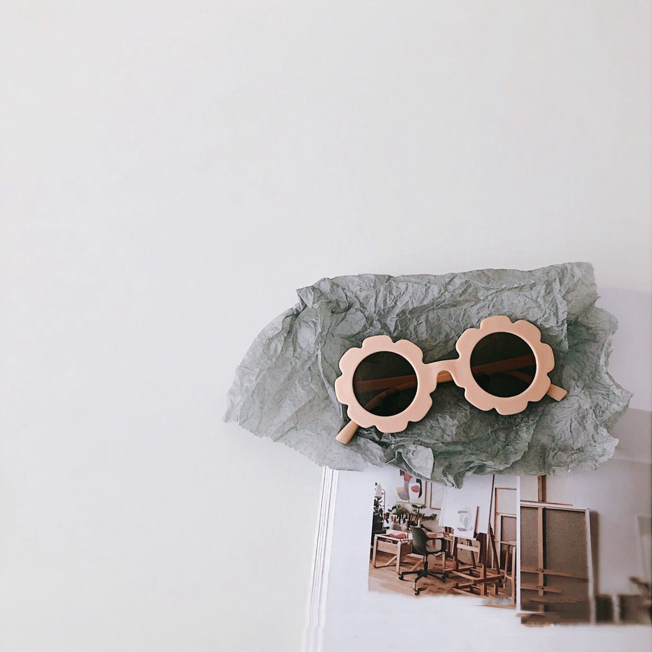 Trendy Boys And Girls Baby Sunscreen Prince Mirror Sunglasses