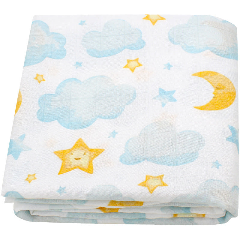 Baby Bamboo Cotton Gauze Swaddle and Receiving Blanket