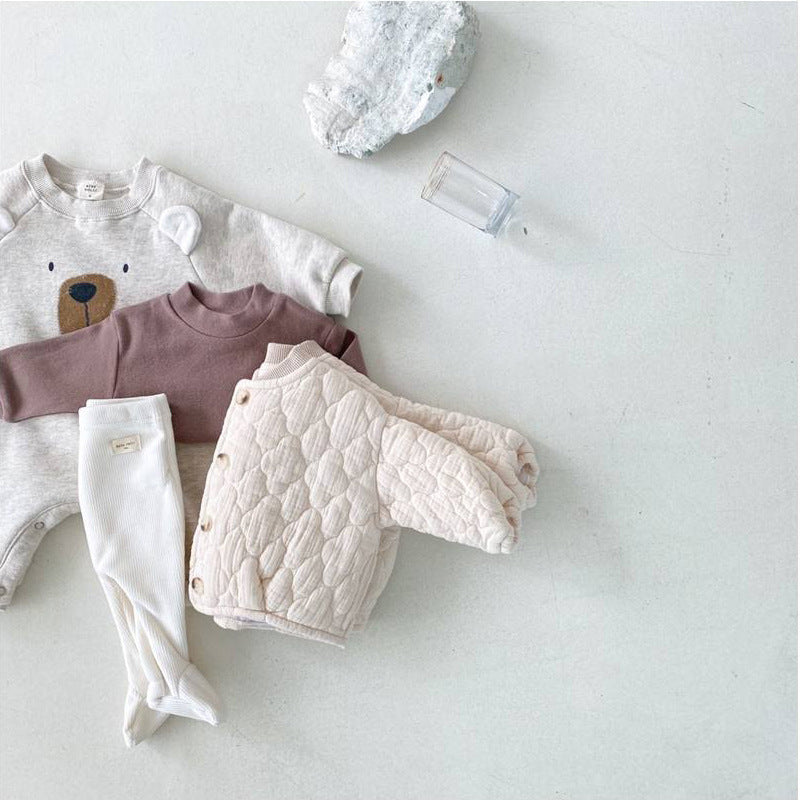 Children's Cartoon Bear Bodysuit