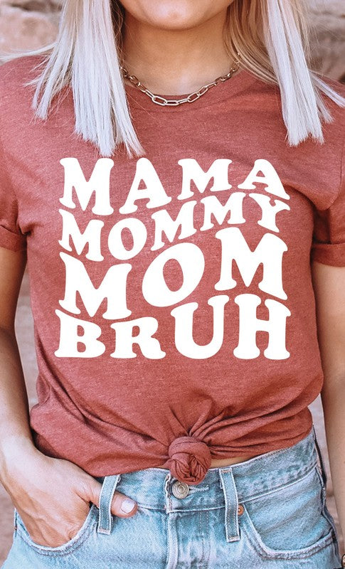 Mama Mommy Mom Bruh Graphic Tee PLUS