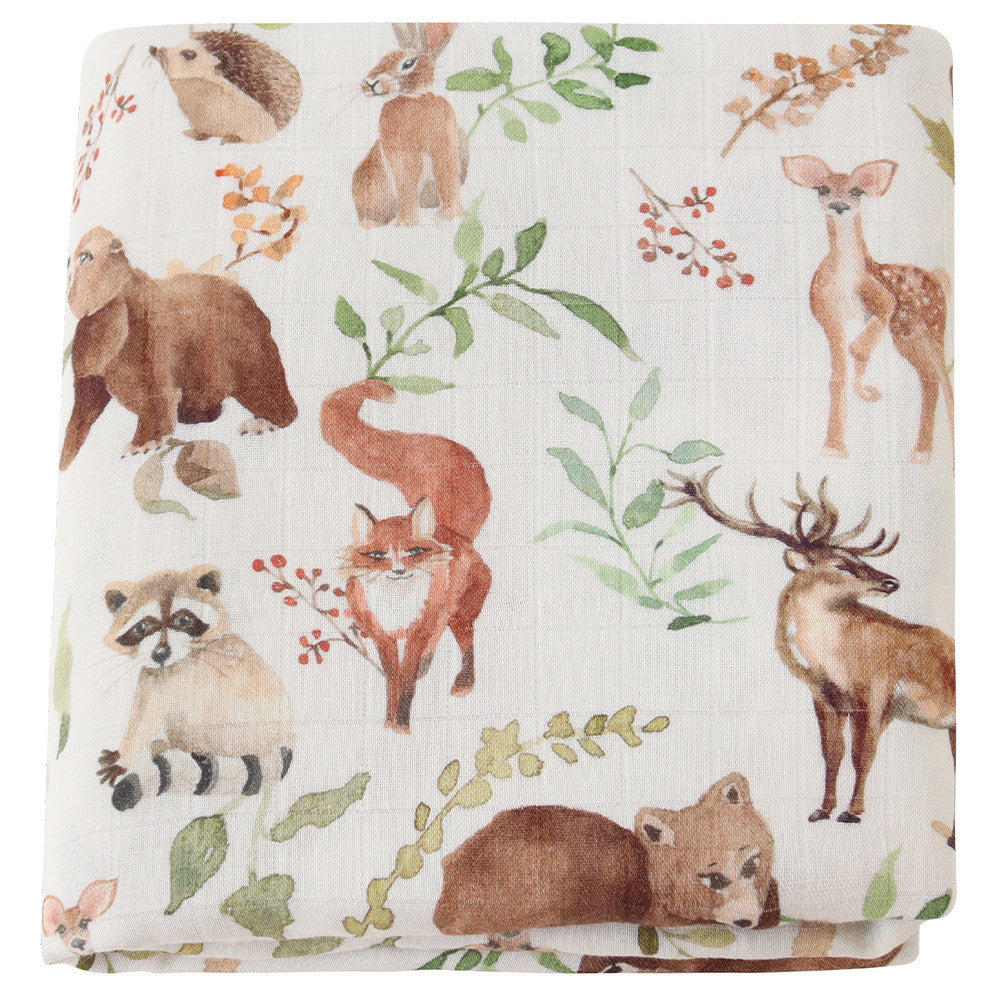 Baby Bamboo Cotton Gauze Swaddle and Receiving Blanket