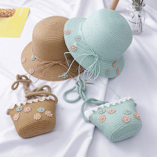 Sun-proof Sun Hollow-out Woven Straw Hat British Flat Top