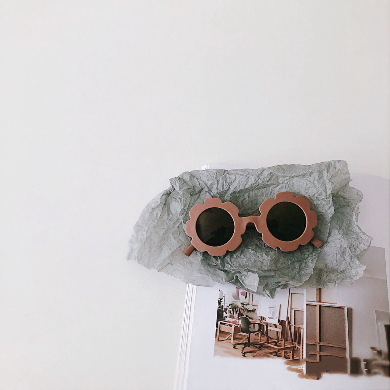 Trendy Boys And Girls Baby Sunscreen Prince Mirror Sunglasses