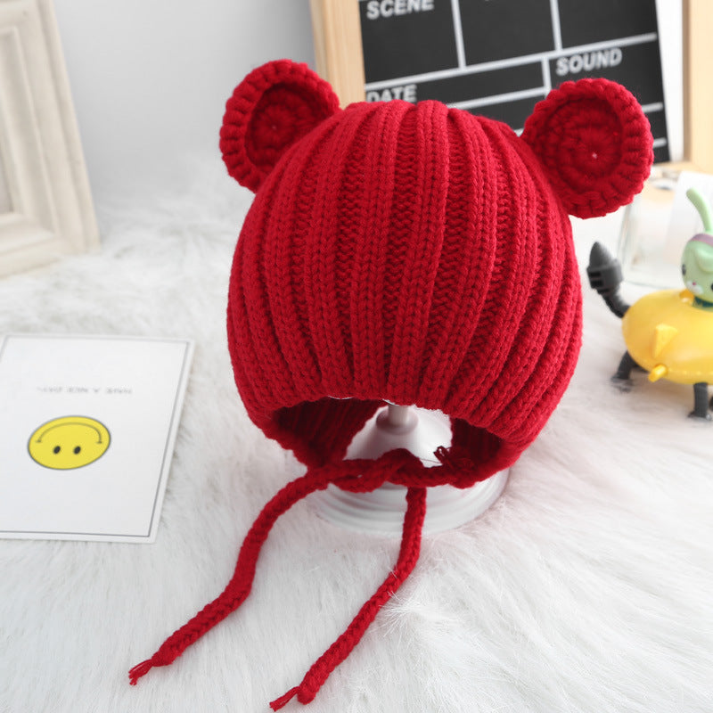 Baby Bear Ears Warm Woolen Hat Beanie