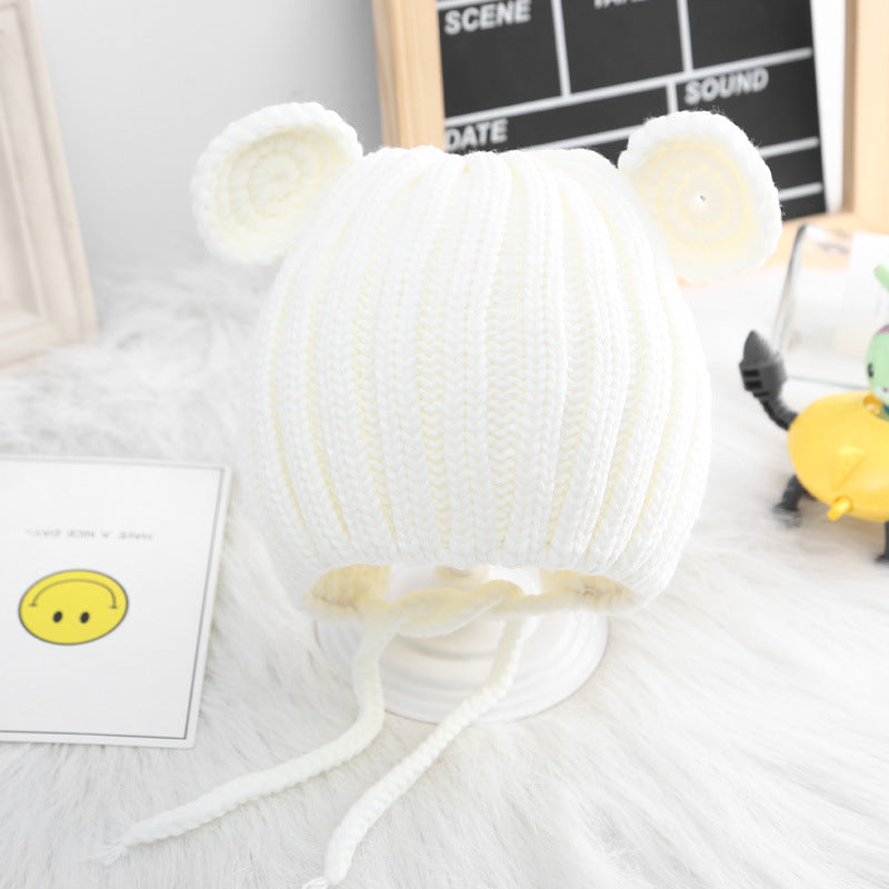 Baby Bear Ears Warm Woolen Hat Beanie