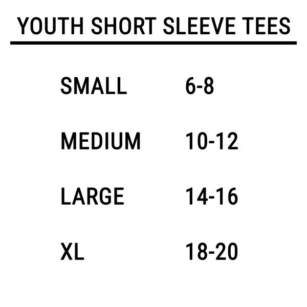 Retro Be Happy Rainbow Youth Short Sleeve Tee