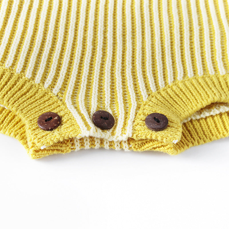 Woven Ribbed Surfer Coastal Summer Style Baby Onesie