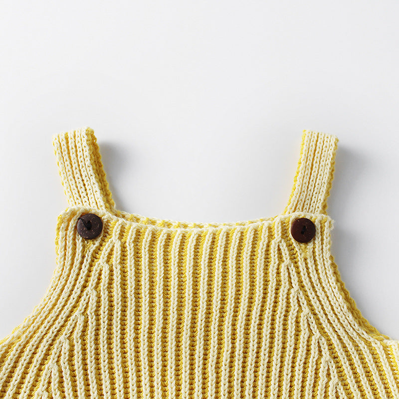Woven Ribbed Surfer Coastal Summer Style Baby Onesie