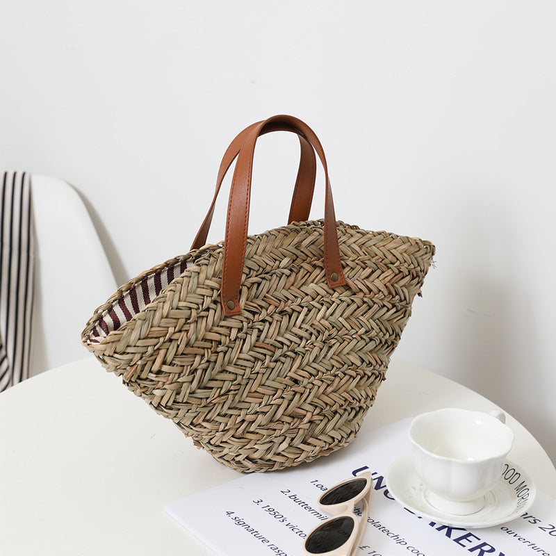 French Woven Straw Bag