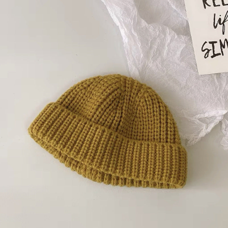 Autumn And Winter Knitted Wool Dock Cap Beanie for Boys