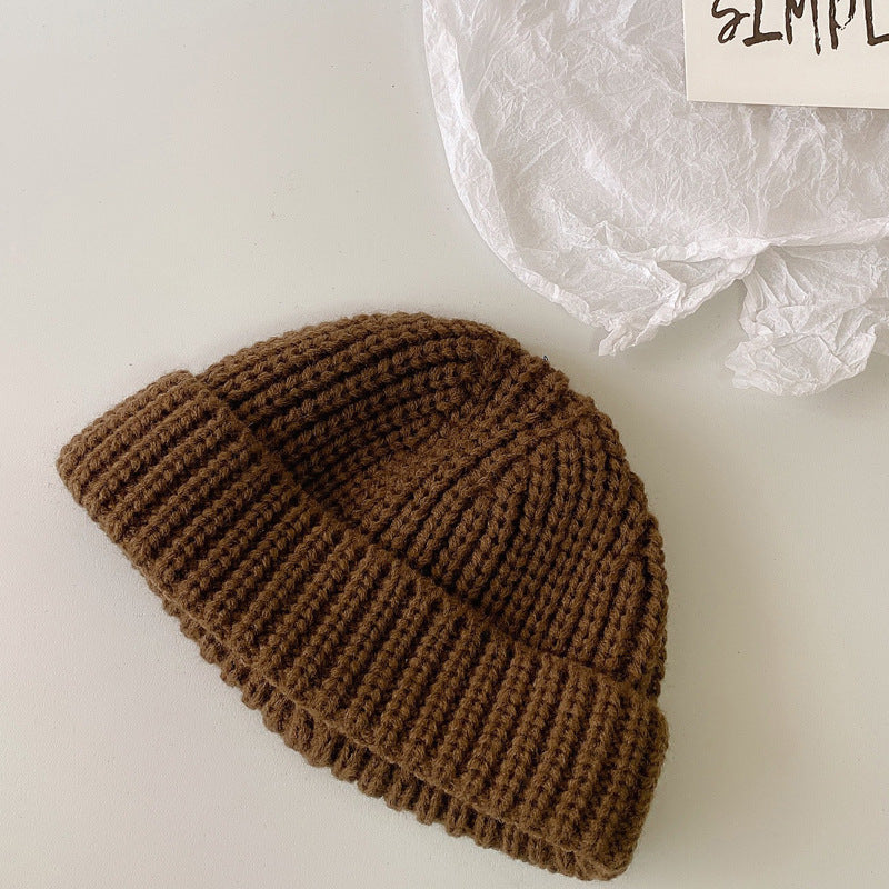 Autumn And Winter Knitted Wool Dock Cap Beanie for Boys