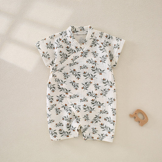 Yukata Style Baby Summer Wrap Lightweight Cute Jumpsuit