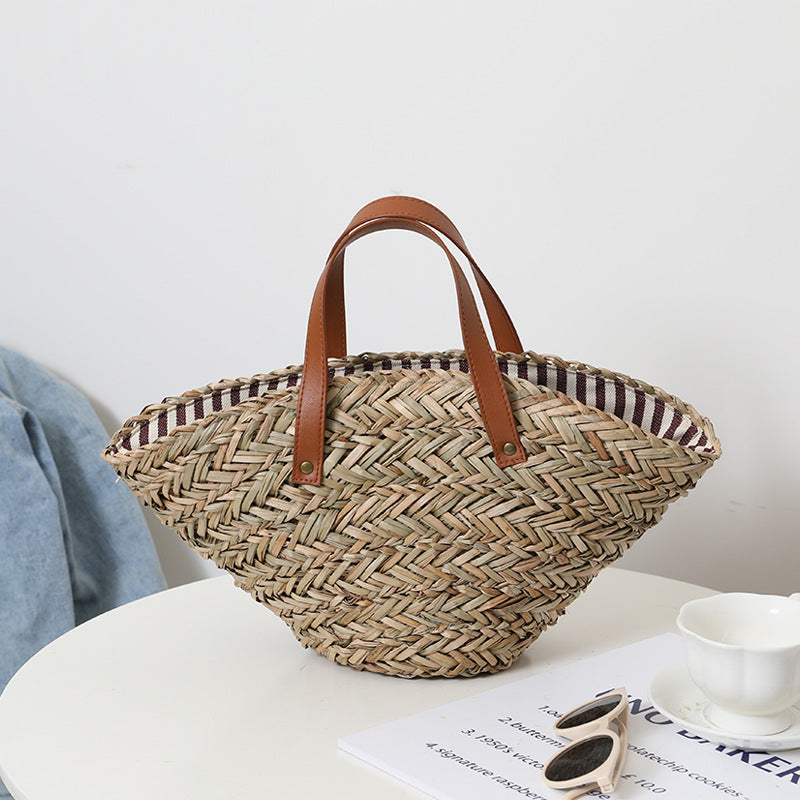 French Woven Straw Bag