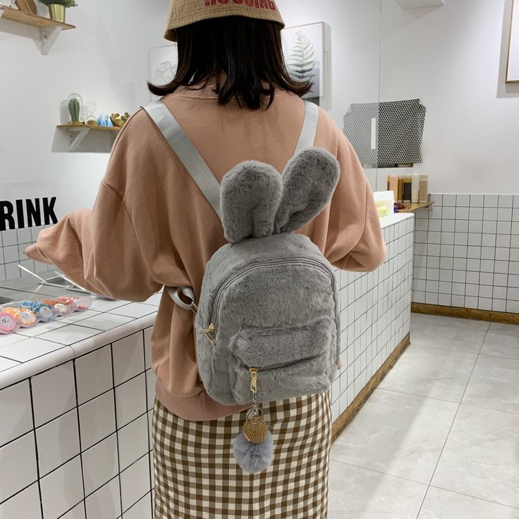 Plush Rabbit Ears Cute Cartoon Cute Children's Backpack